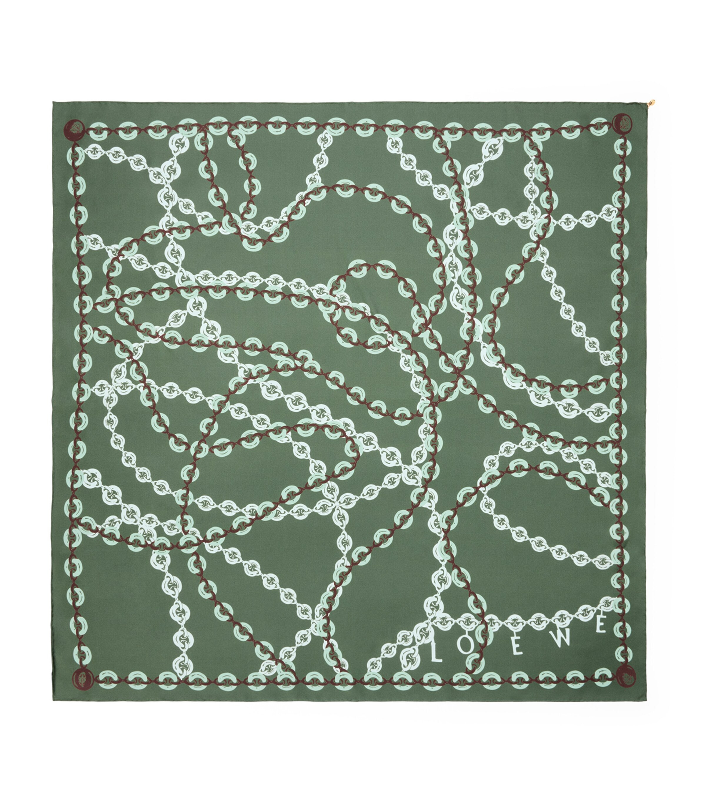 Green Silk Donut Chain Scarf | Harrods