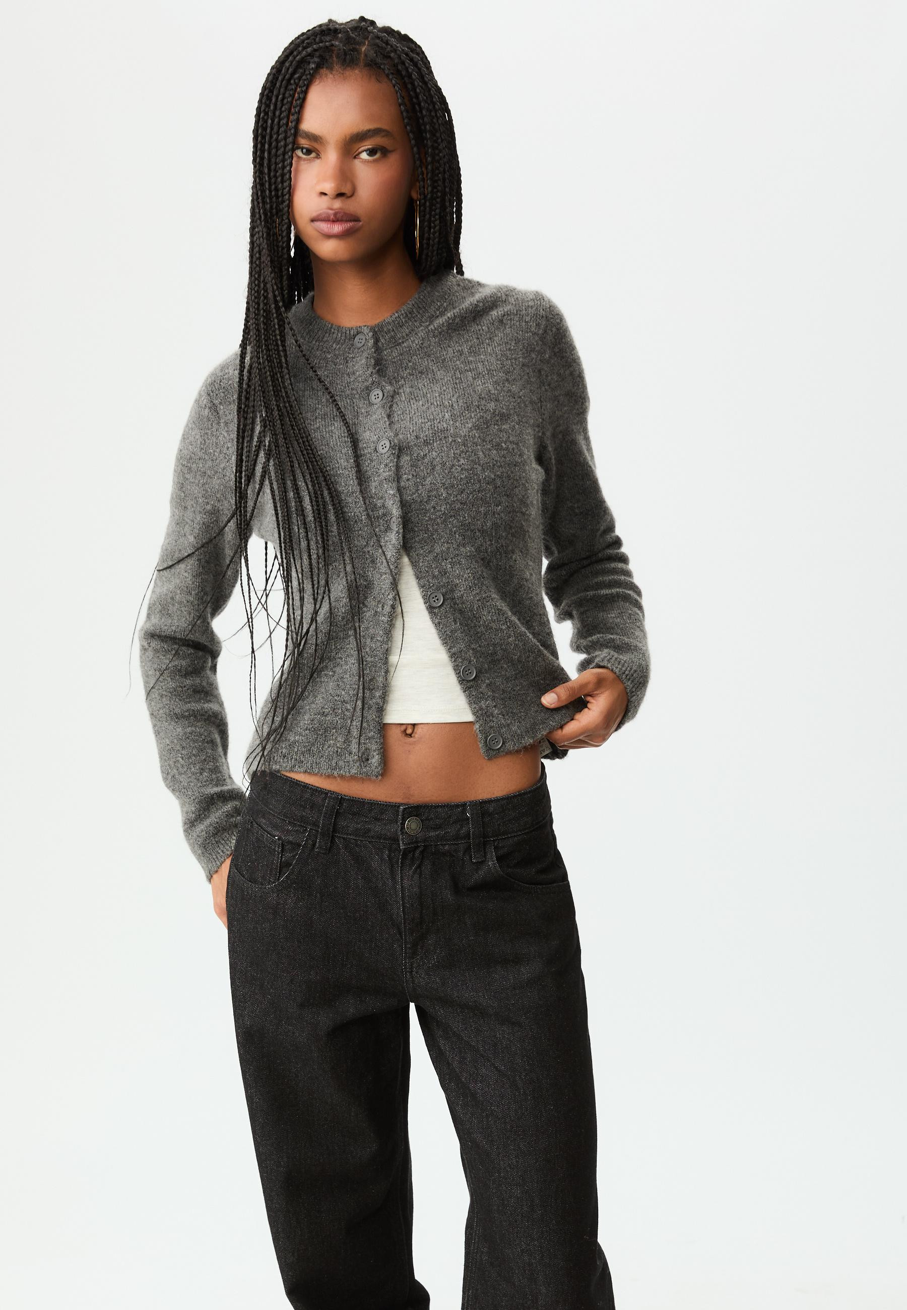 Buttoned knit jacket | Stradivarius (UK)