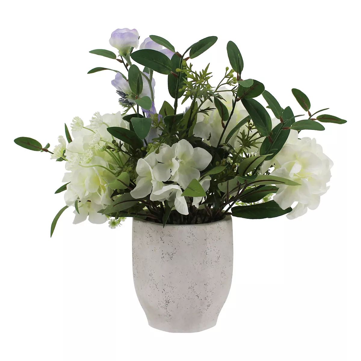 Hydrangeas In Fluted Ceramic Vase | Kohl's