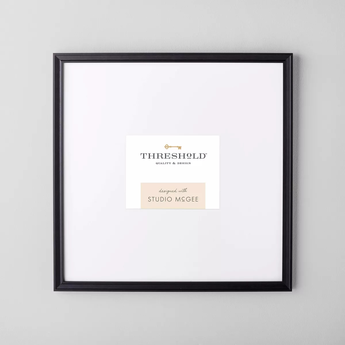21.49" x 21.49" Matted to 5" x 7" Gallery Single Image Frame Black - Threshold™ designed with S... | Target
