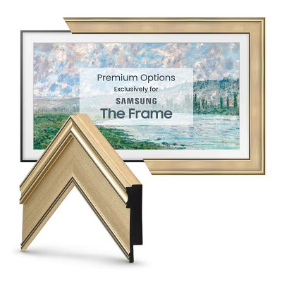 Deco TV Frames 55" Customizable Frame for Samsung The Frame TV 2021-2023 (Warm Silver) | Target