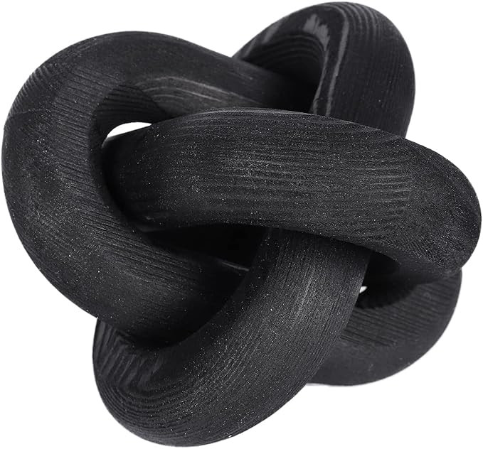 3-Link Wood Chain Link Decor, Coffee Bar Table Decor, Farmhouse Wood Chain Knot Boho Hand Carved ... | Amazon (US)