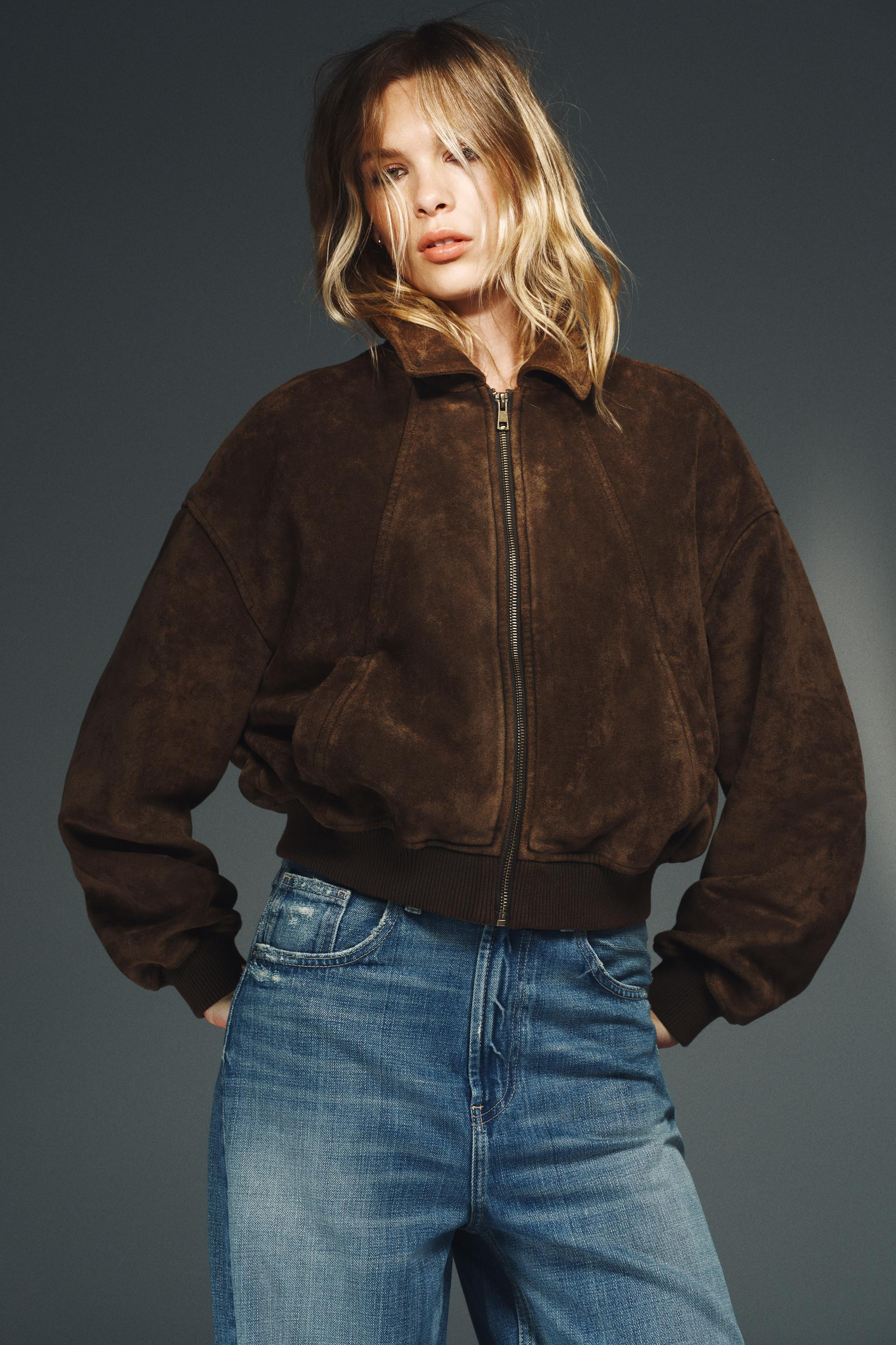 FAUX SUEDE JACKET | Zara US