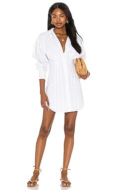 L'Academie the Ismene Mini Dress in White from Revolve.com | Revolve Clothing (Global)