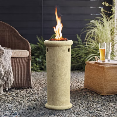 22" Classic Round Outdoor LP Fire Column - Threshold™ | Target