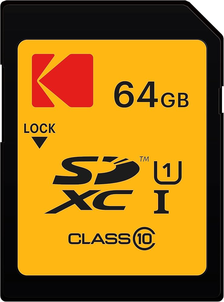 Kodak SDXC Card 64GB UHS-I U1 V10 Premium, up to 85MB/s Read Speed, for Full HD Video and High-Re... | Amazon (US)