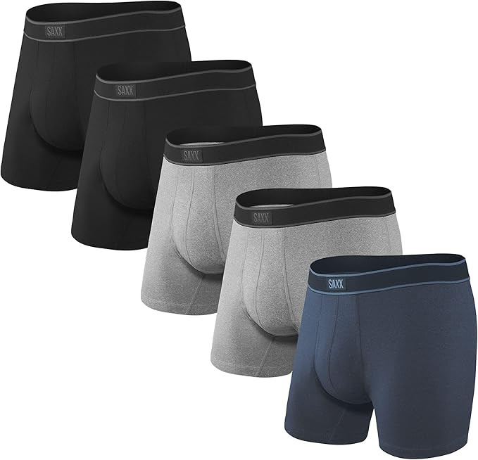 SAXX Men's Underwear - Daytripper Boxer Brief Fly 5Pk with Built-in Pouch Support - Underwear for... | Amazon (US)
