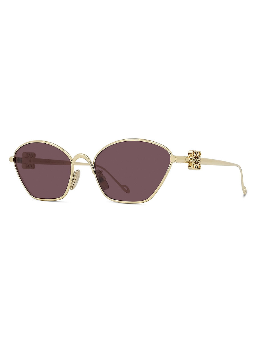 Women's Anagram 57MM Cat-Eye Sunglasses - Gold Violet | Saks Fifth Avenue