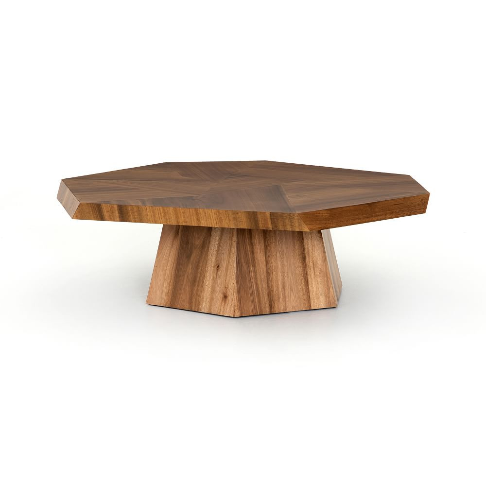 NATURAL WOOD COFFEE TABLE,Wood, Ashen Walnut | West Elm (US)