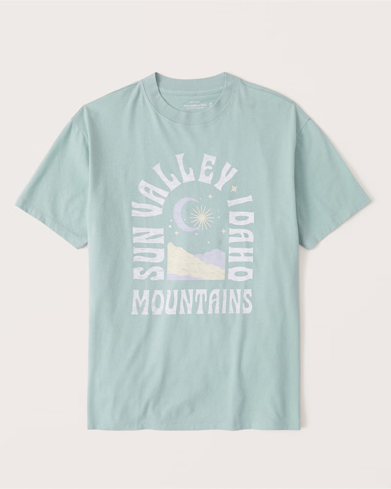 Oversized Boyfriend Graphic Tee - Abercrombie | Abercrombie & Fitch (US)