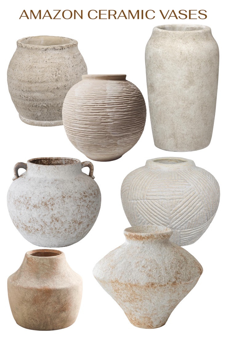 Amazon vases | ceramic bases | farmhouse vase | rustic vase 

#LTKHome #LTKSaleAlert #LTKSeasonal