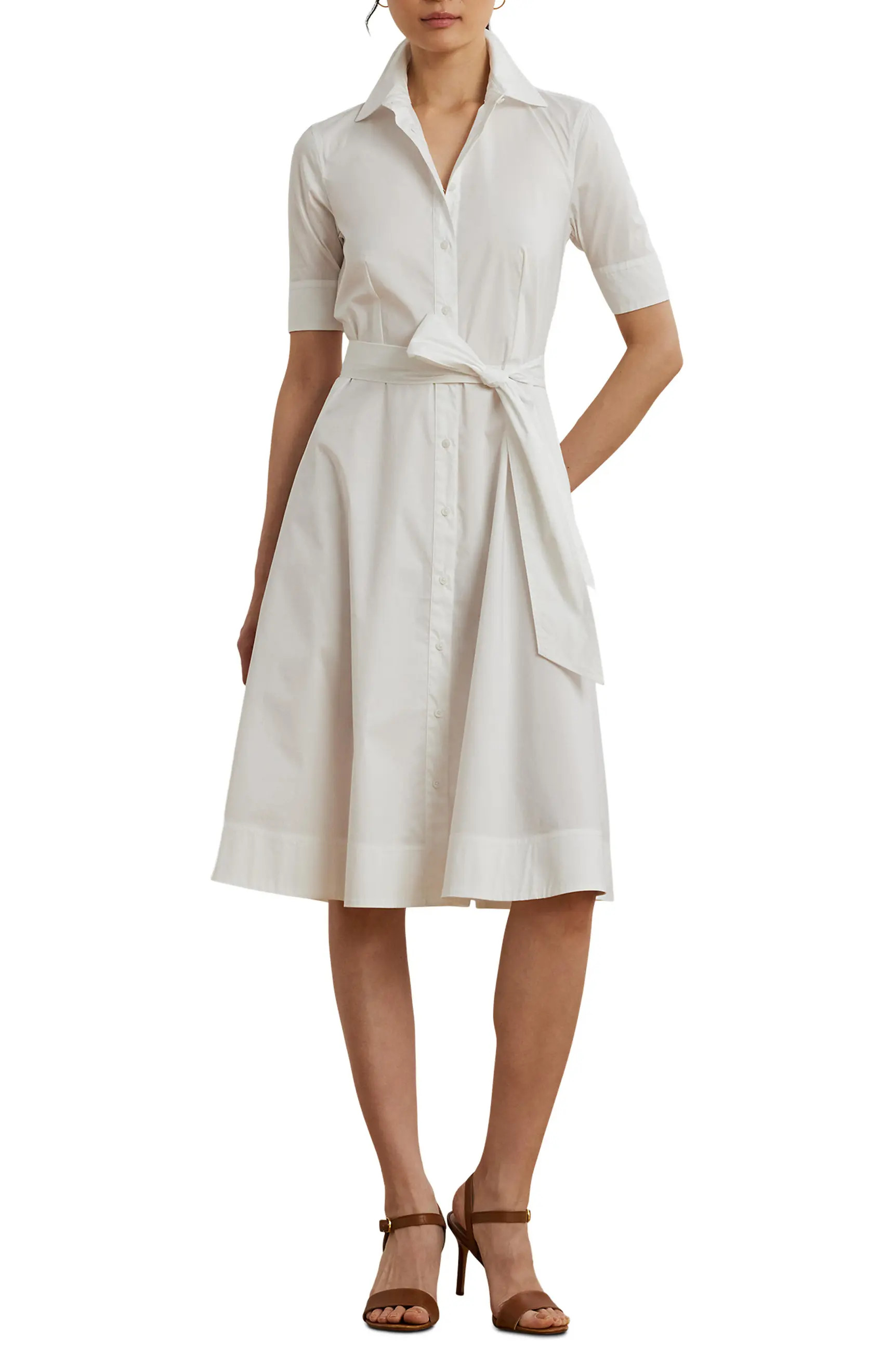 Cotton Blend Shirtdress | Nordstrom