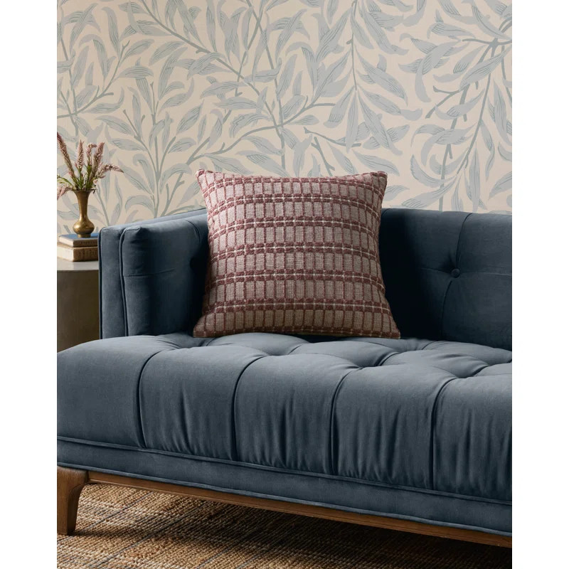 The Poe throw pillow from Chris Loves Julia x Loloi features a textured geometric pattern in a mu... | Wayfair North America