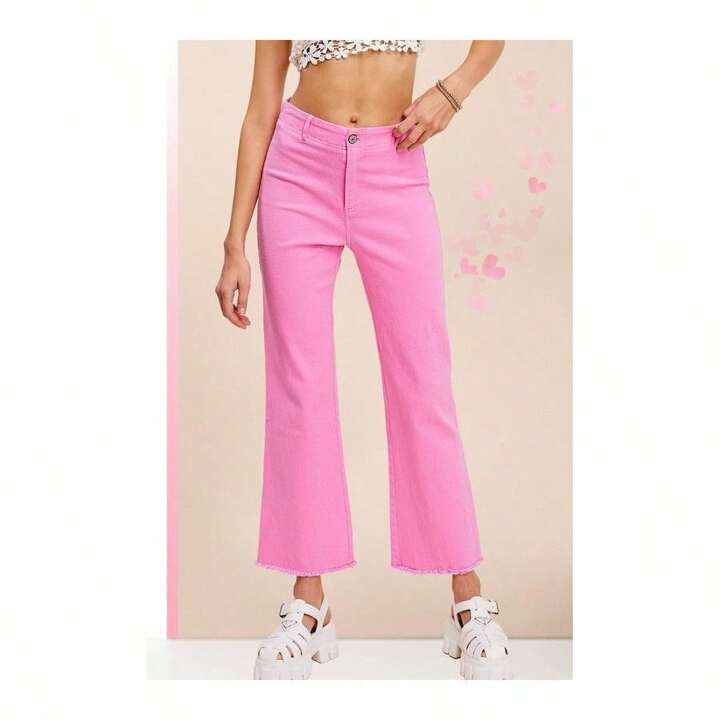 Soft Washed Stretchy High Rise Pants | SHEIN USA | SHEIN