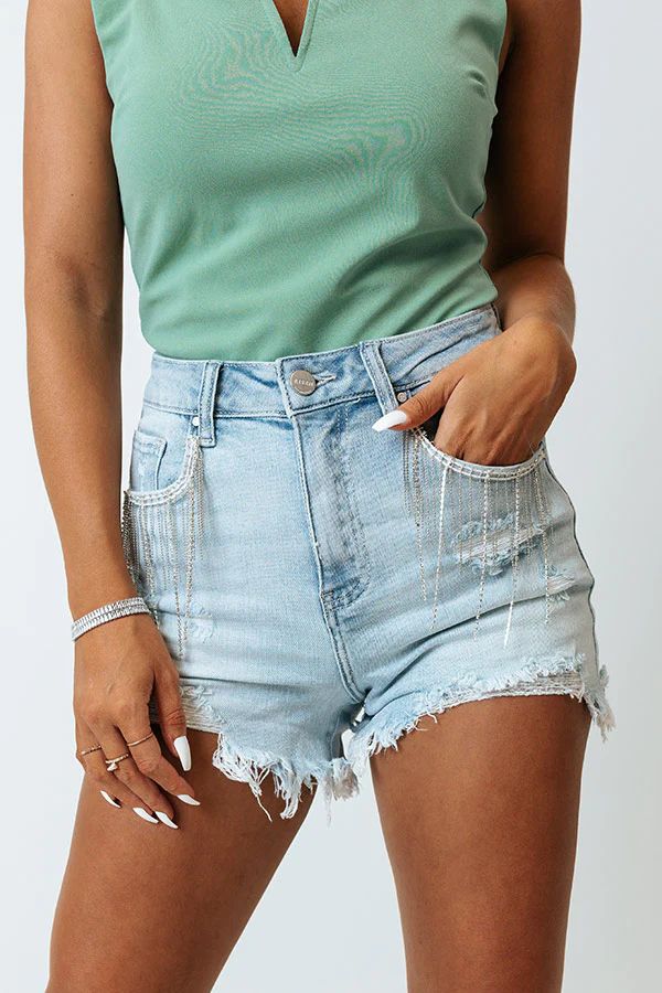 The Kentucky High Waist Distressed Shorts | Impressions Online Boutique