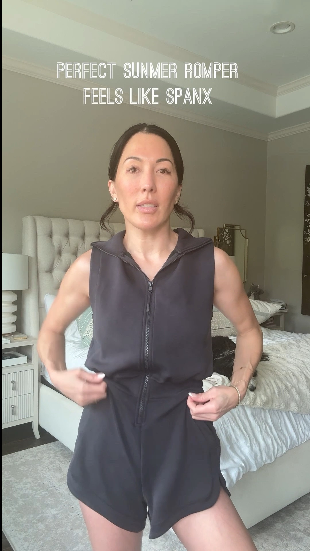 Must have summer mom romper. Feels like spanx from Walmart! I am wearing a size small but could have did XS. Under $30

#LTKootd #LTKOver40