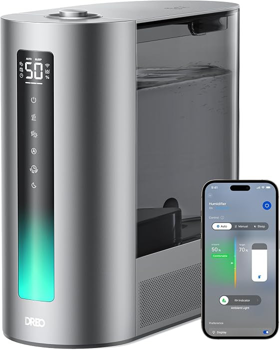 DREO 6L Smart Humidifiers for Bedroom, Warm & Cool Mist for Large Room | Amazon (US)