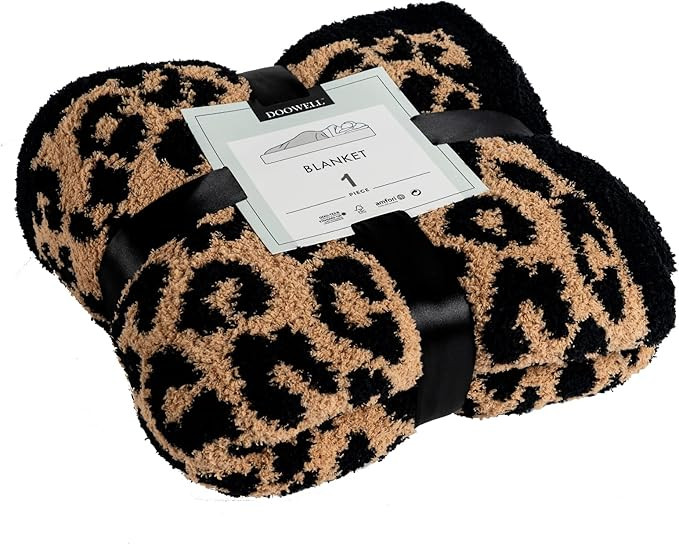 DOOWELL Leopard Throw Blanket, Unique Animal Wild Print Cozy Blanket,Soft Blanket, Suitable for S... | Amazon (US)