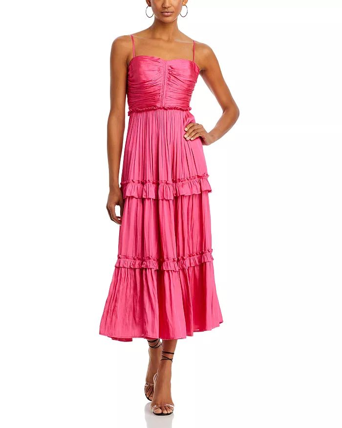 AQUA Ruched Top Midi Dress - 100% Exclusive  Women - Bloomingdale's | Bloomingdale's (US)