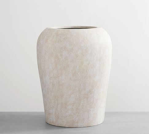 Artisan Hand Painted Earthenware Planter, Tall - 16"diam. | Pottery Barn (US)