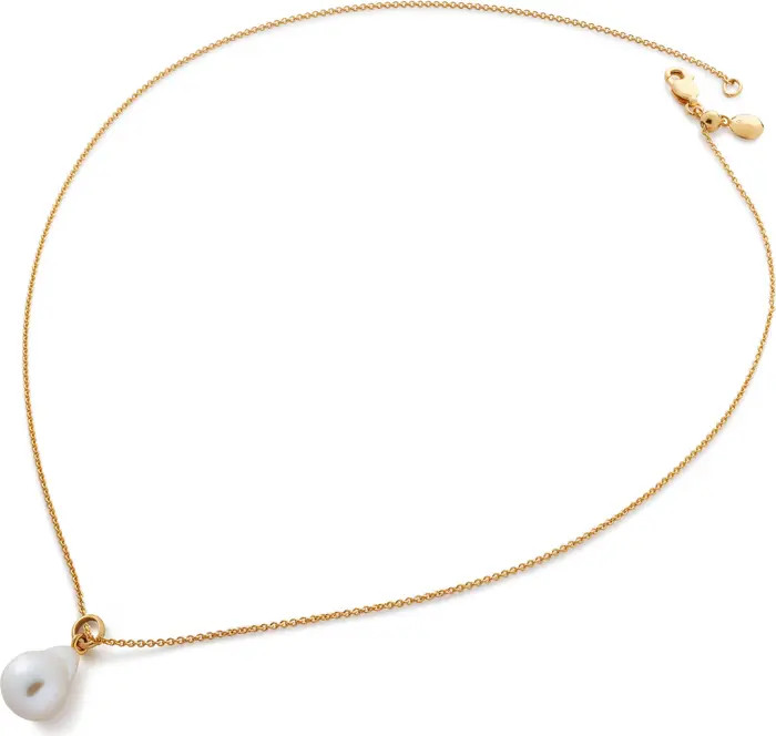 Monica Vinader Baroque Pearl Pendant Necklace | Nordstrom | Nordstrom