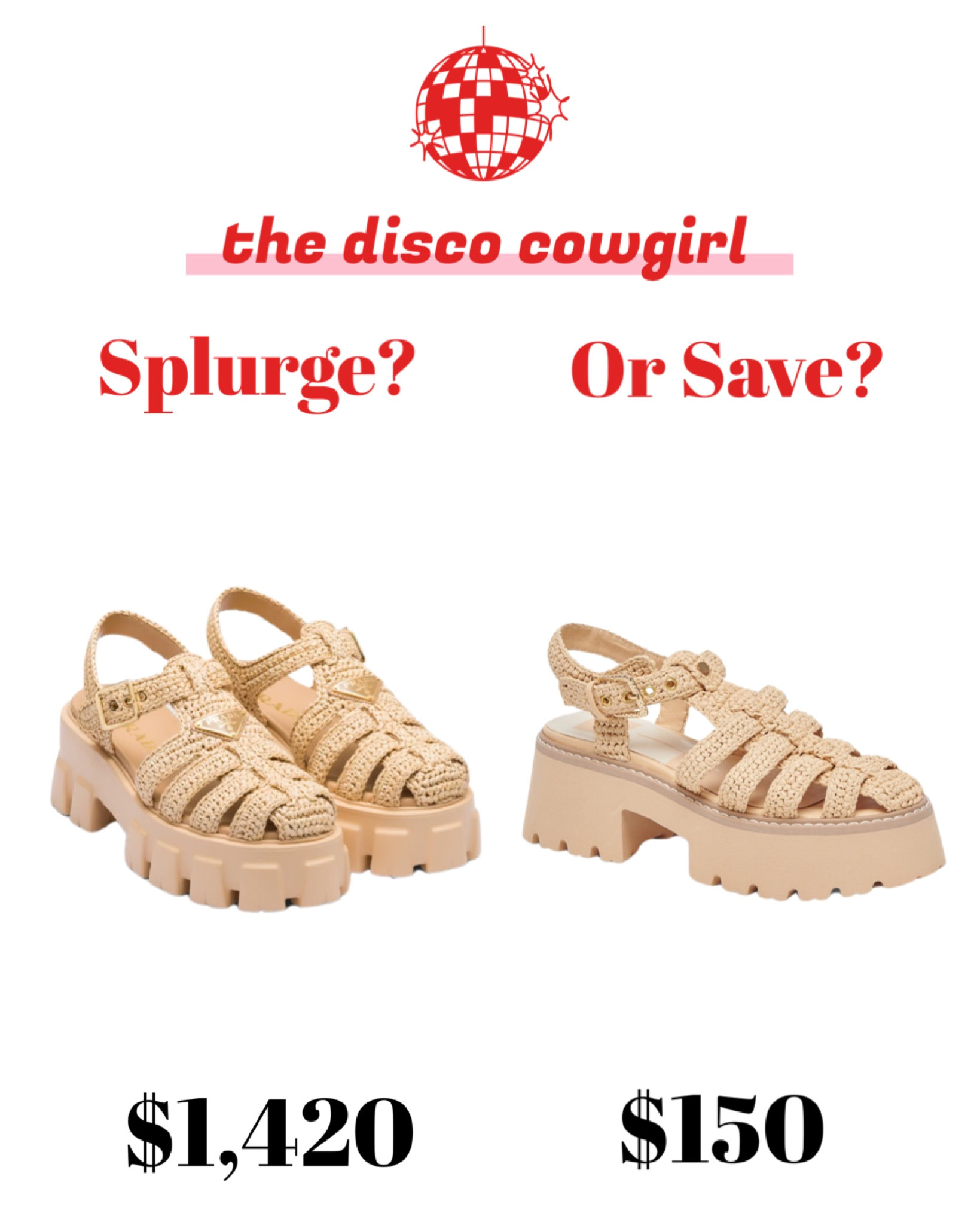 Crochet platform fisherman sandals from Prada or Dolce Vita?

#LTKsalealert #LTKshoecrush #LTKeurope