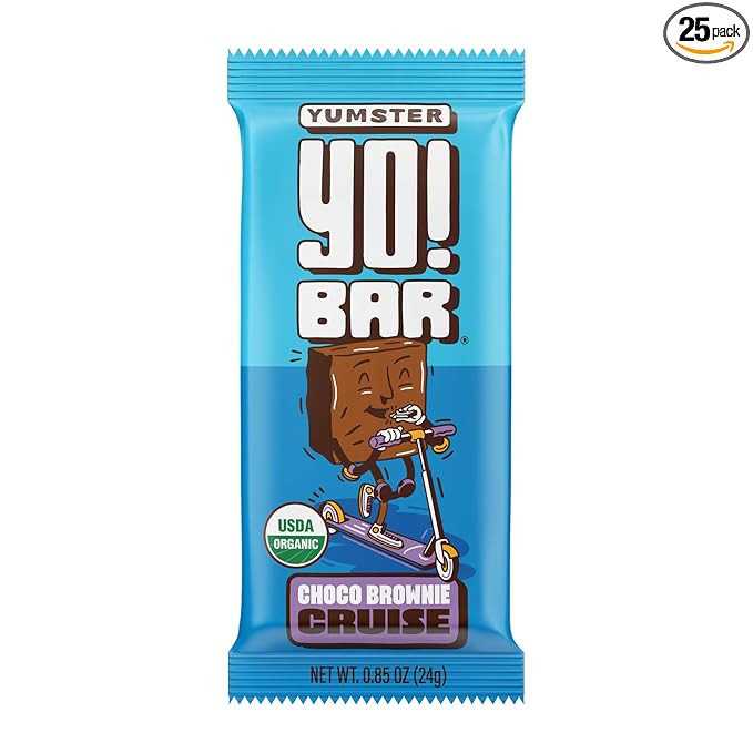 Yo! Bar by Bearded Brothers Vegan Organic Kids Bar, Chocolate (25 Bars) - Gluten Free, Paleo and ... | Amazon (US)