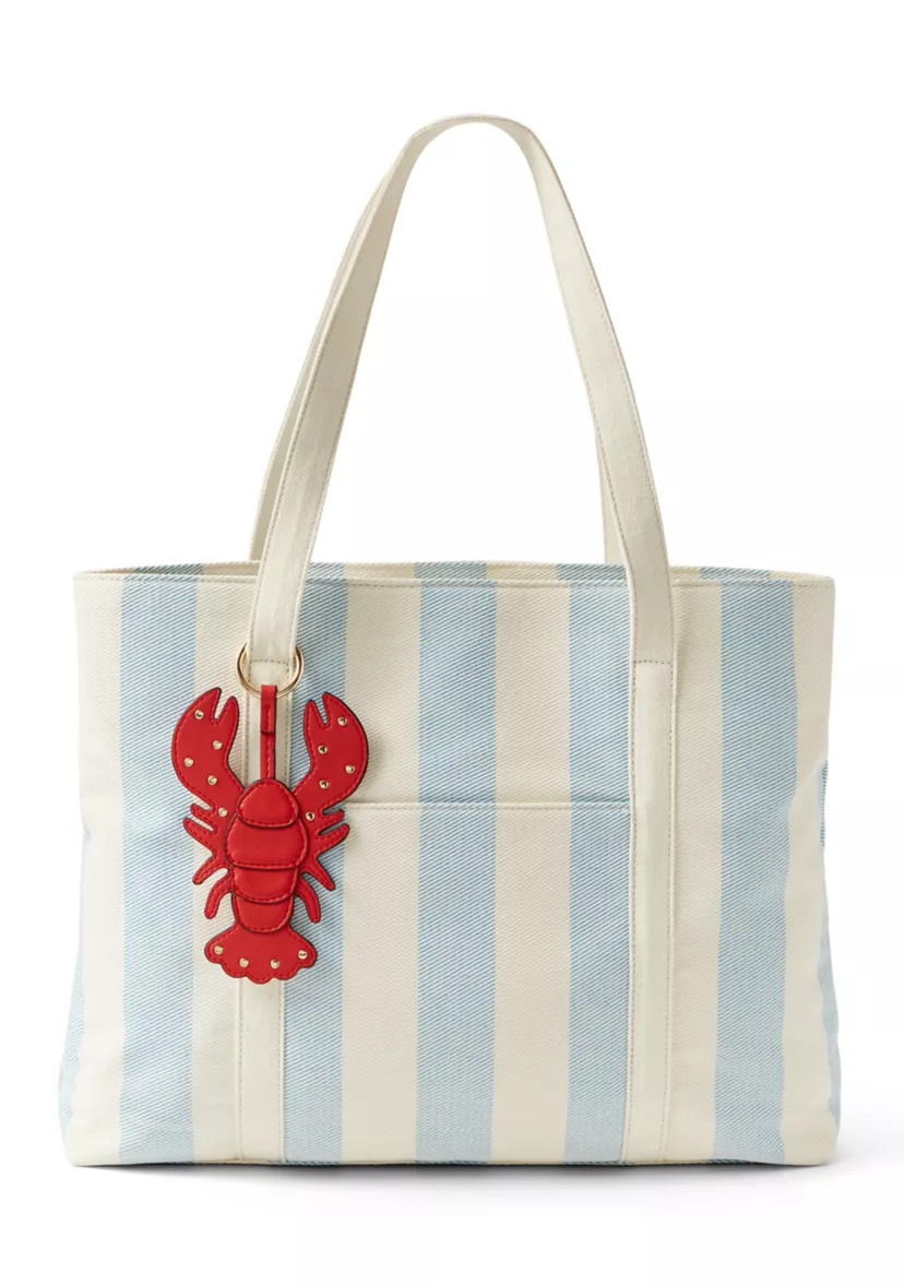 Triple Entry Tote with Bag Charm | Belk