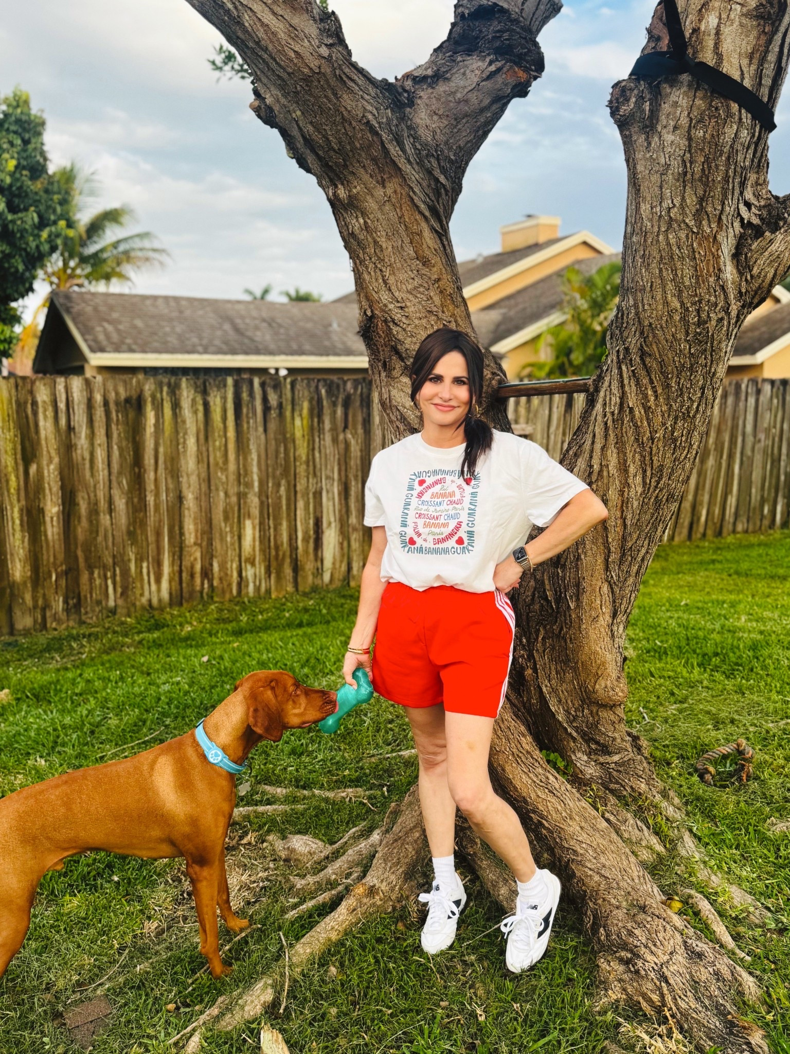 A cute atheleisure look. Top med , short sm, sneaker TTS #playingoutsidelook #whattowear

#LTKmomlife #LTKOver40 #LTKActive