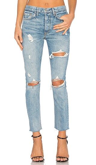 GRLFRND PETITE Karolina High-Rise Skinny Jean in A Little More Love | Revolve Clothing (Global)