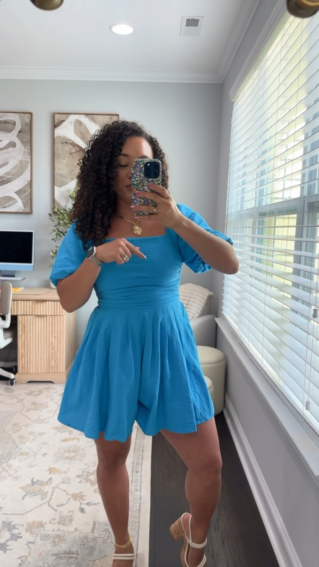 Love this amazon romper that looks like a mini dress wearing a medium I also had this in mint green while pregnant so bump friendly as well

#LTKStyleTip #LTKSaleAlert #LTKMidsize