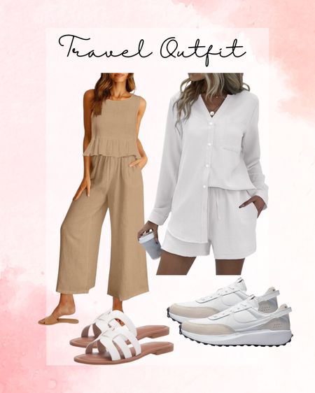 Two piece matching  sets, travel outfits, Amazon finds, airport outfit, lounge outfit, spring outfit, matching outfit 

#LTKtravel #LTKstyletip #LTKfindsunder50