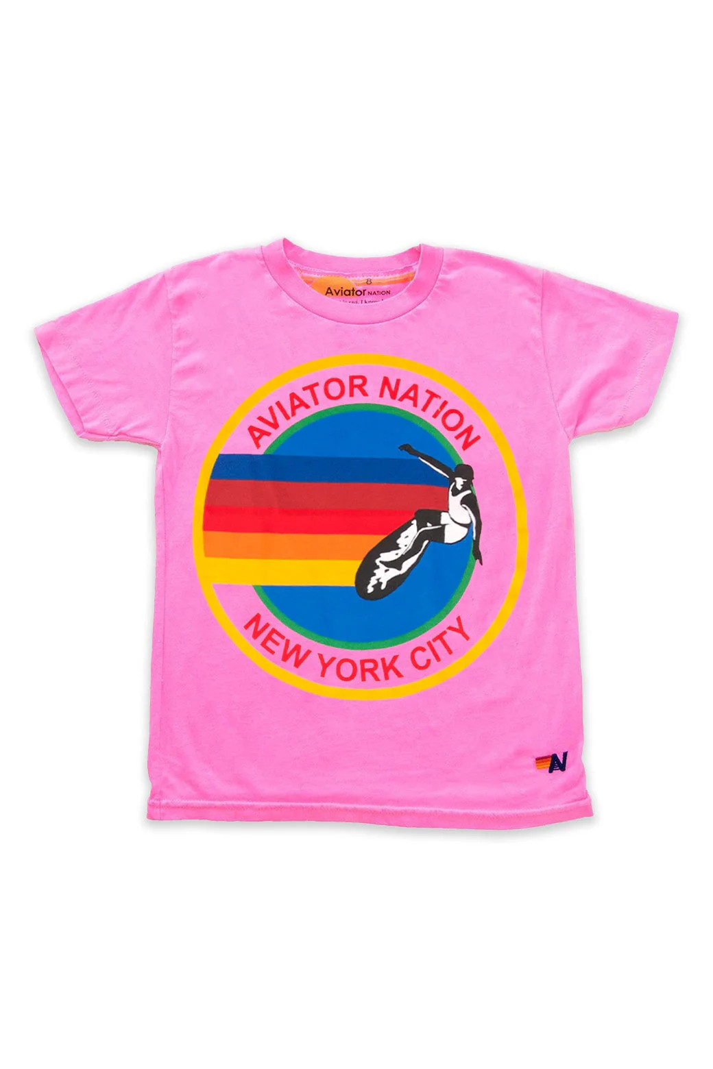 Aviator Nation - NYC Kid's Tee - Neon Pink | Jones & Daughters