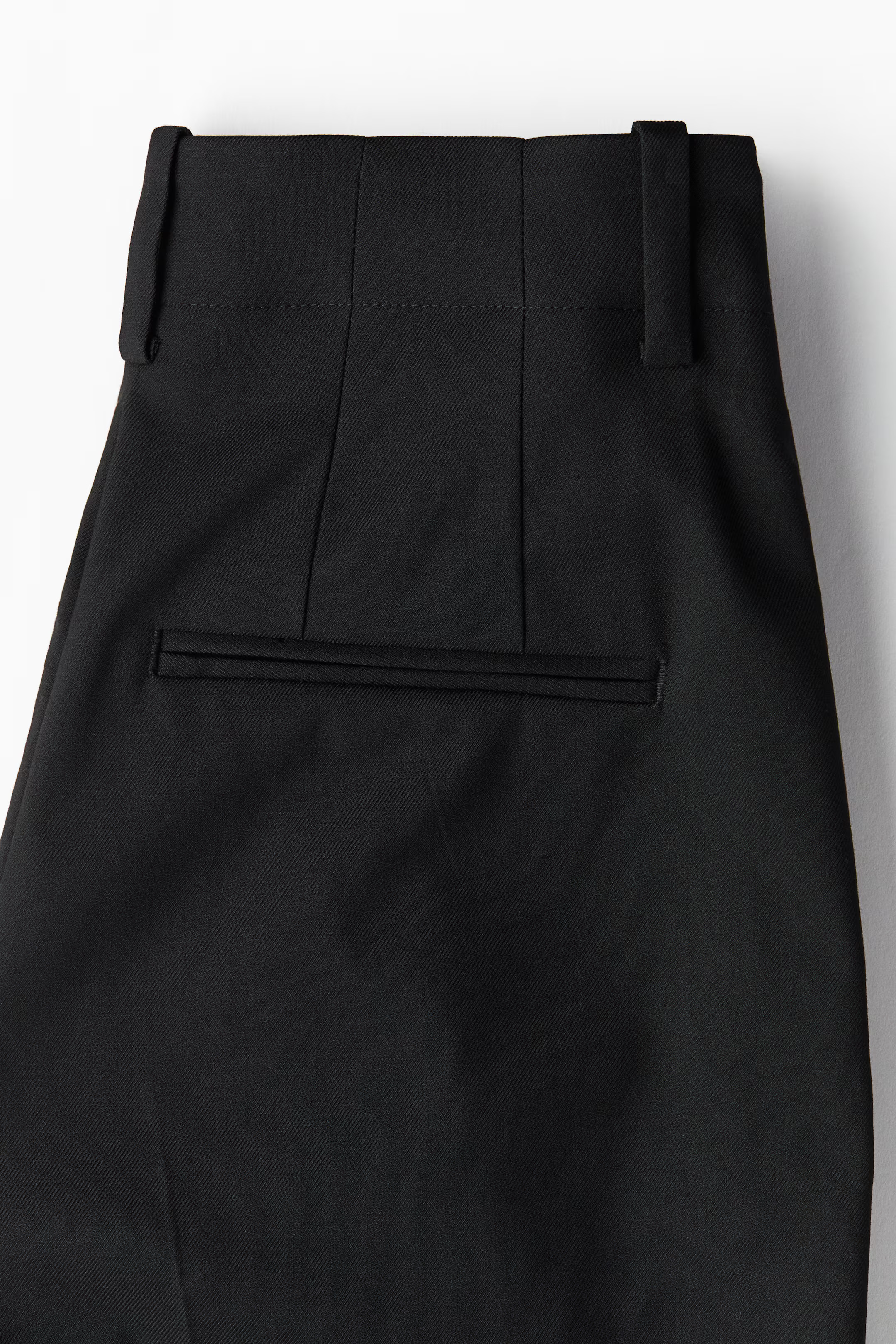 Wide twill trousers - Black - Ladies | H&M GB | H&M (UK, MY, IN, SG, PH, TW, HK)