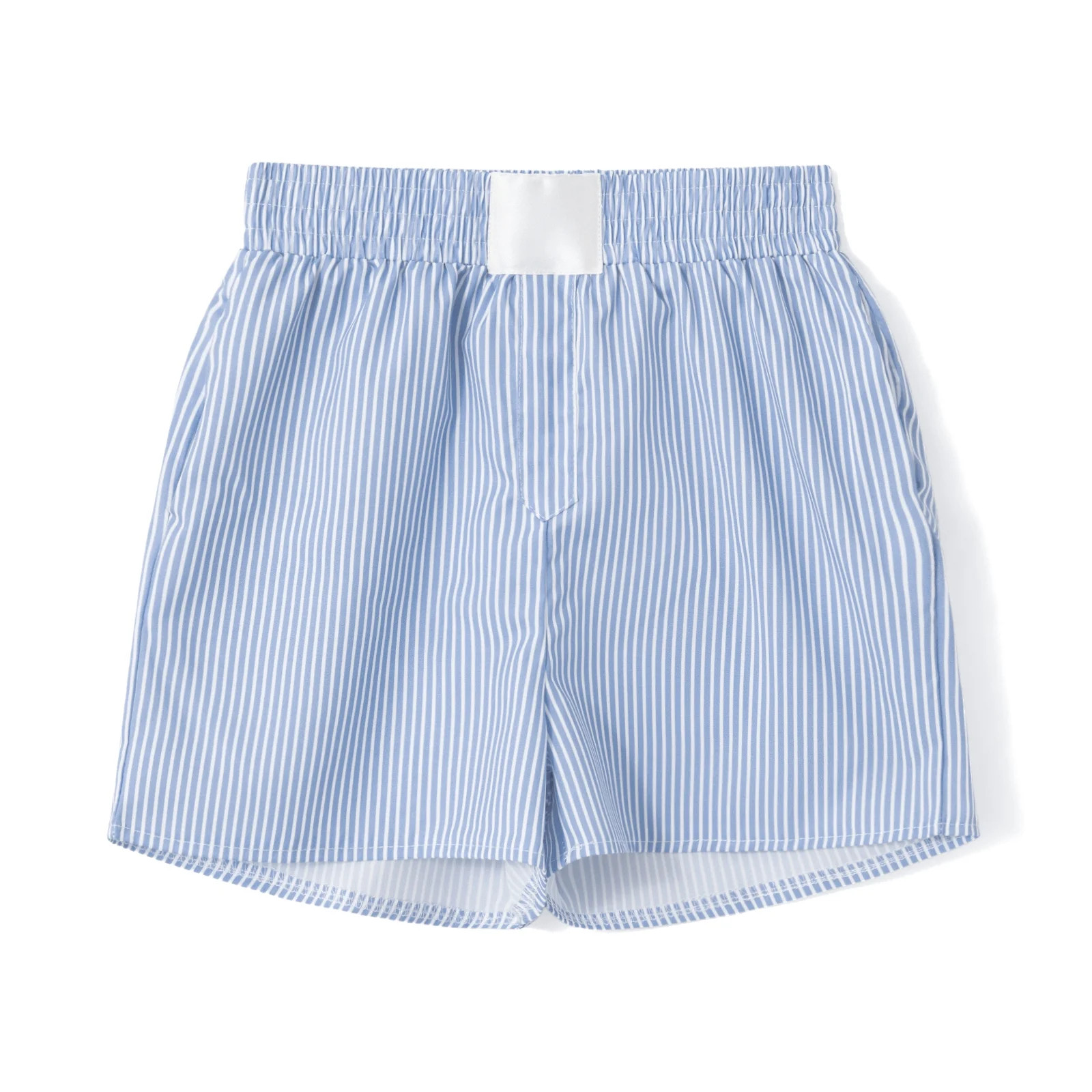 Musuos Women's Casual Loose Shorts Stripe High Elastic Waist Short Pants Summer Basic Shorts | Walmart (US)