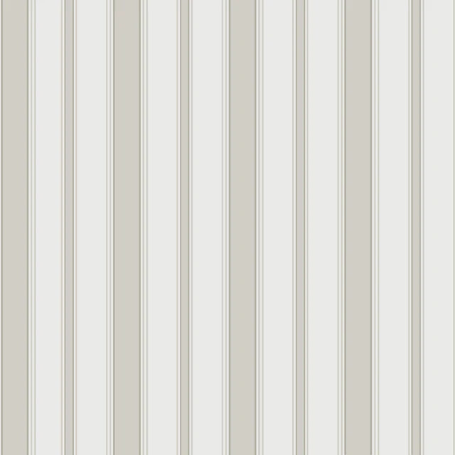 Cole & Son Cambridge Stripe Stone/White Wallpaper | DecoratorsBest