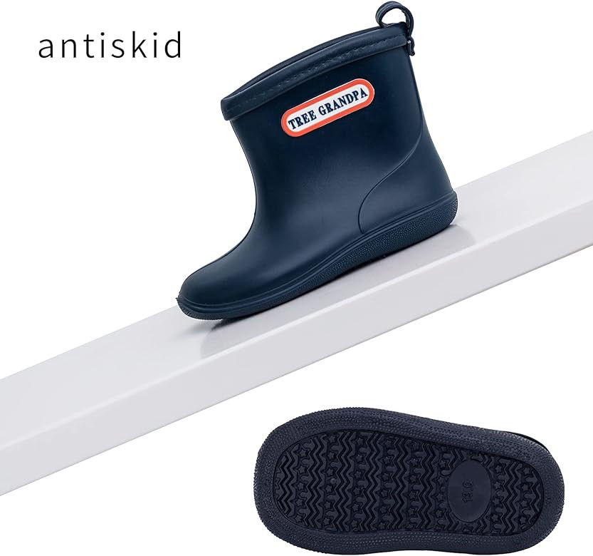 Tree Grandpa Toddler Rain Boots Baby Kids Easy-on Rain shoes Children Waterproof Shoes for Boys G... | Amazon (US)