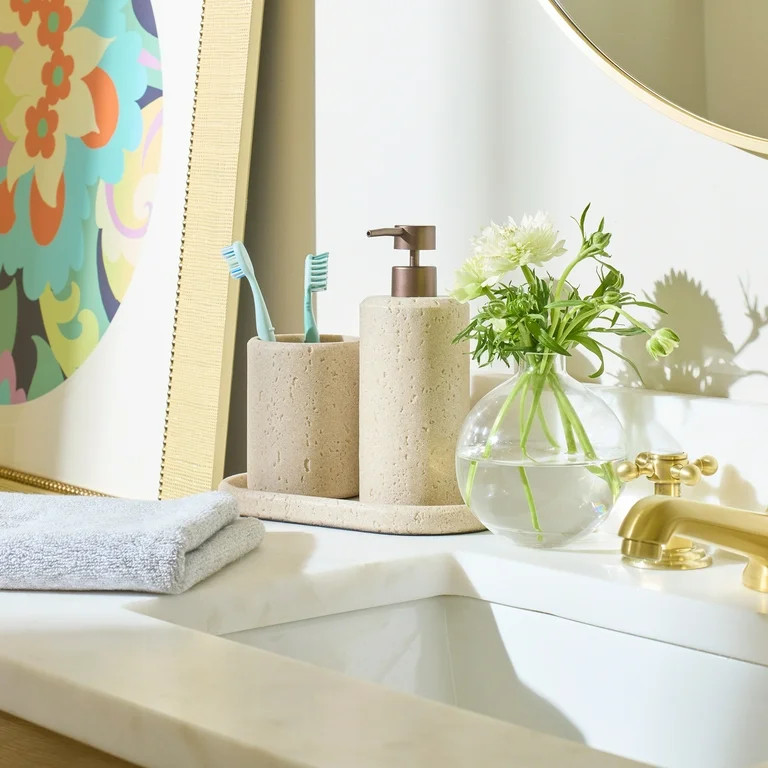 Better Homes & Gardens Faux Stone Accessory Tray | Walmart (US)