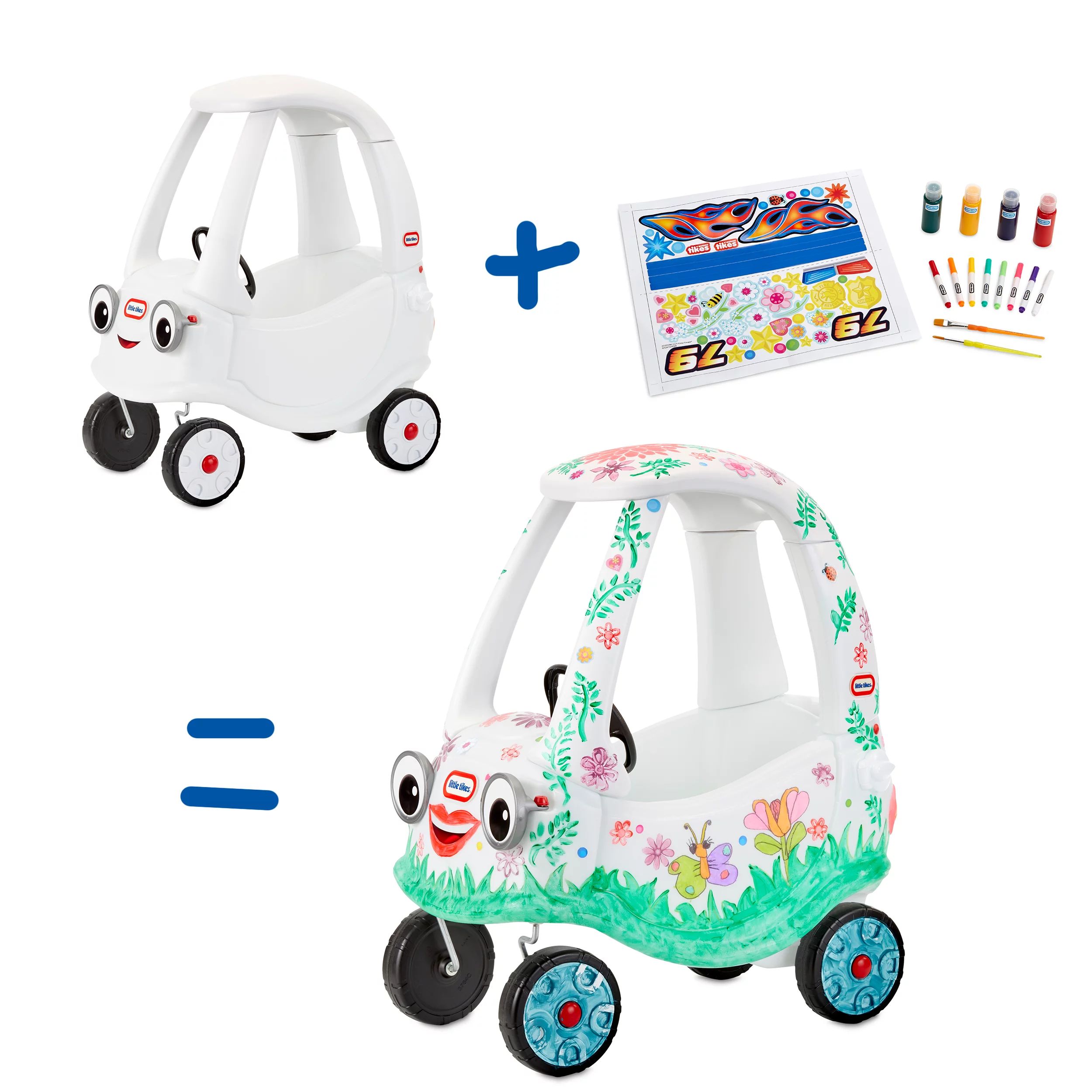 Little Tikes D.I.Y. Cozy Coupe with Craft Kit | Walmart (US)