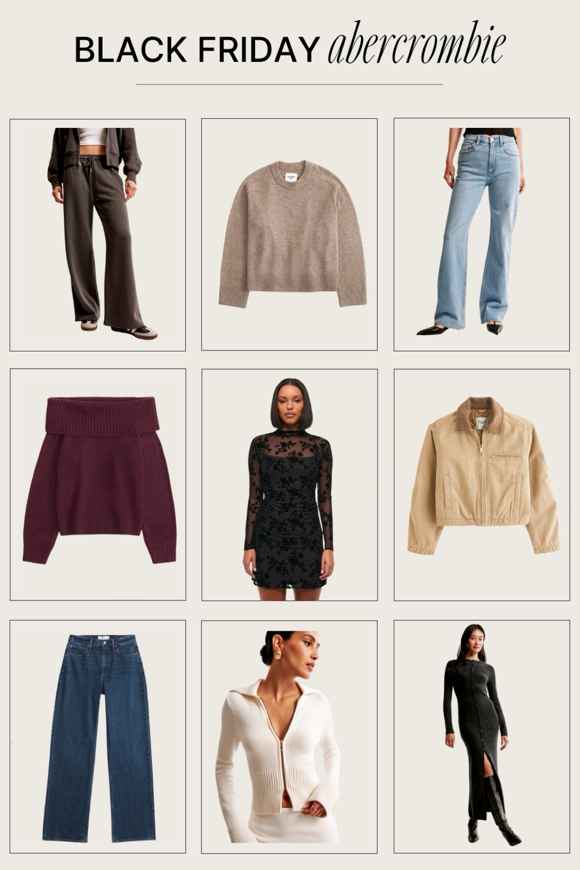Abercrombie favorites for Black Friday 🫶🏼

#LTKHoliday #LTKStyleTip #LTKCyberWeek
