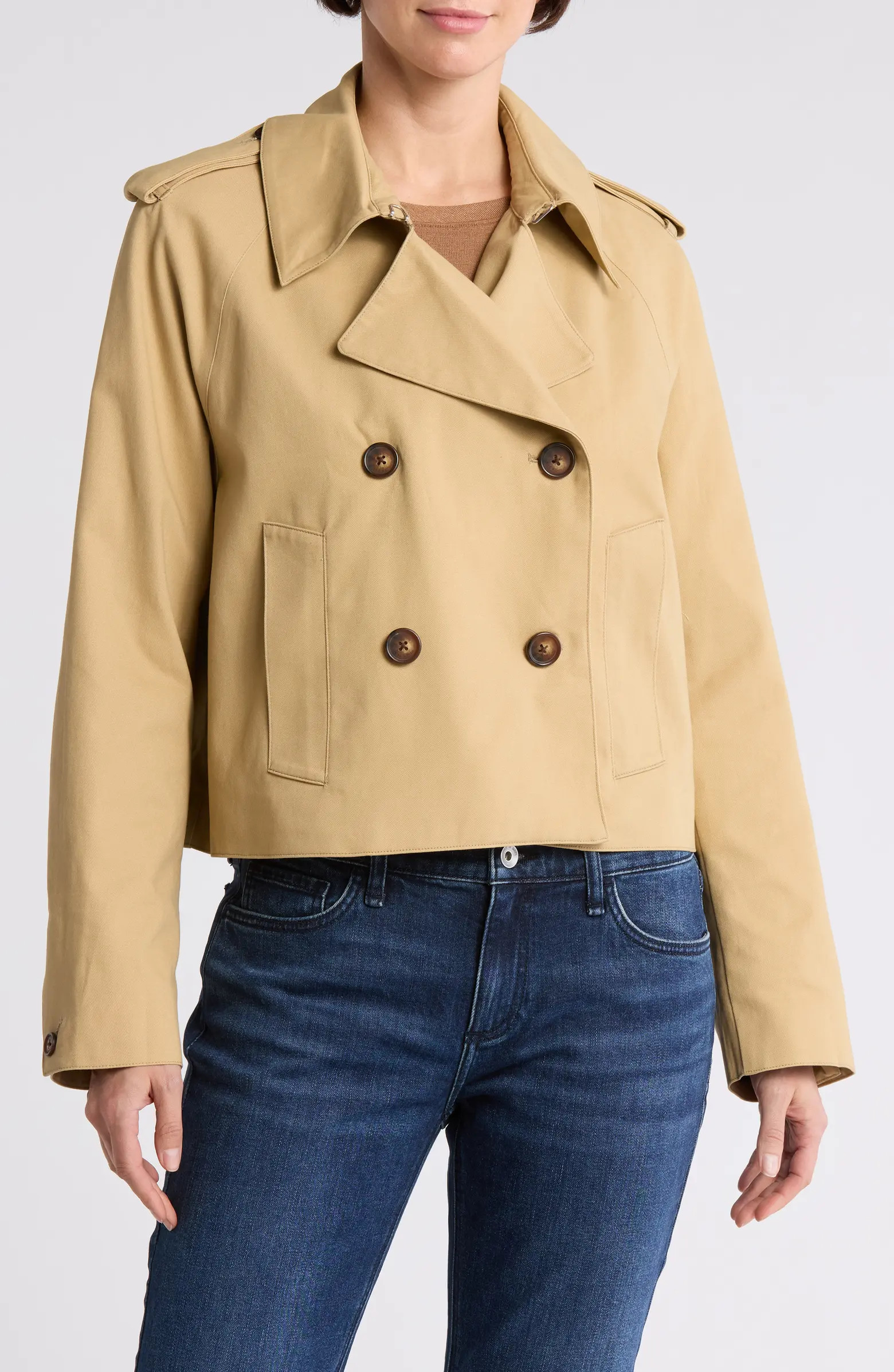 Talia Crop Trench Jacket | Nordstrom Rack