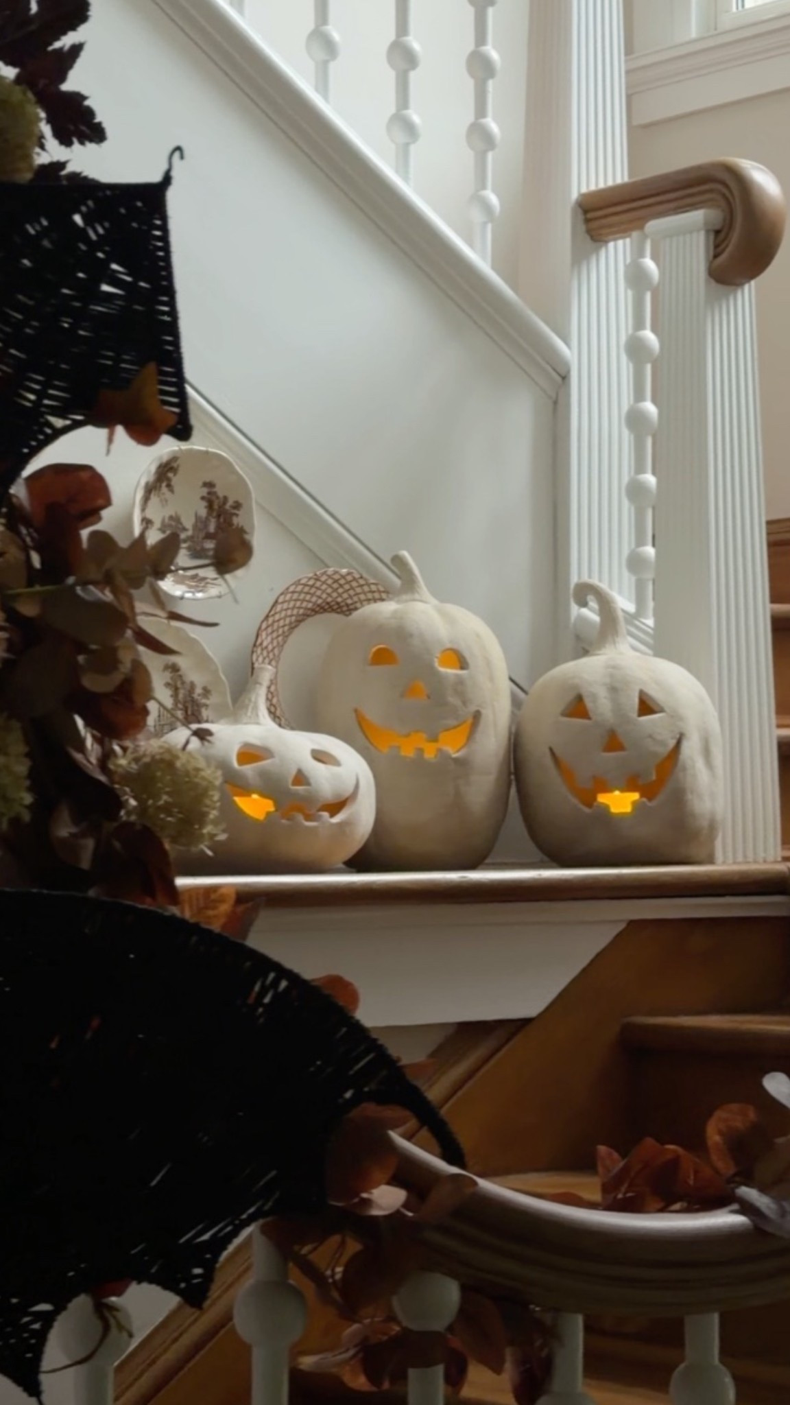 Flameless flickering candles and terracotta pumpkins

#LTKSeasonal #LTKHome