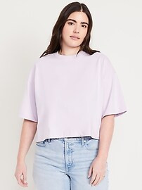 Vintage Oversized Crop T-Shirt | Old Navy (US)