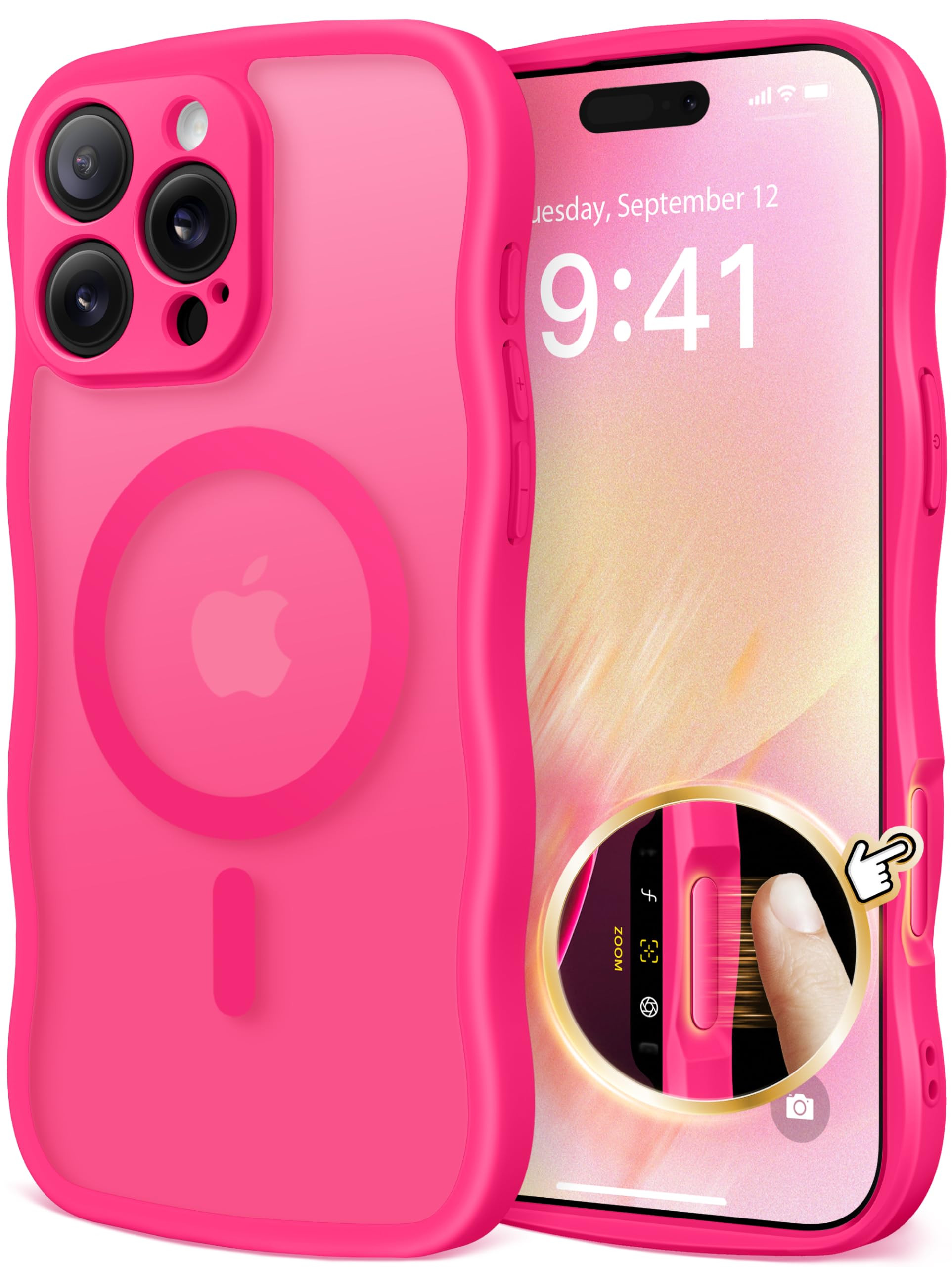 for iPhone 16 Pro Max Case for Women Girls, Upgraded [Full Camera Protection] [Compatible with Ma... | Amazon (US)