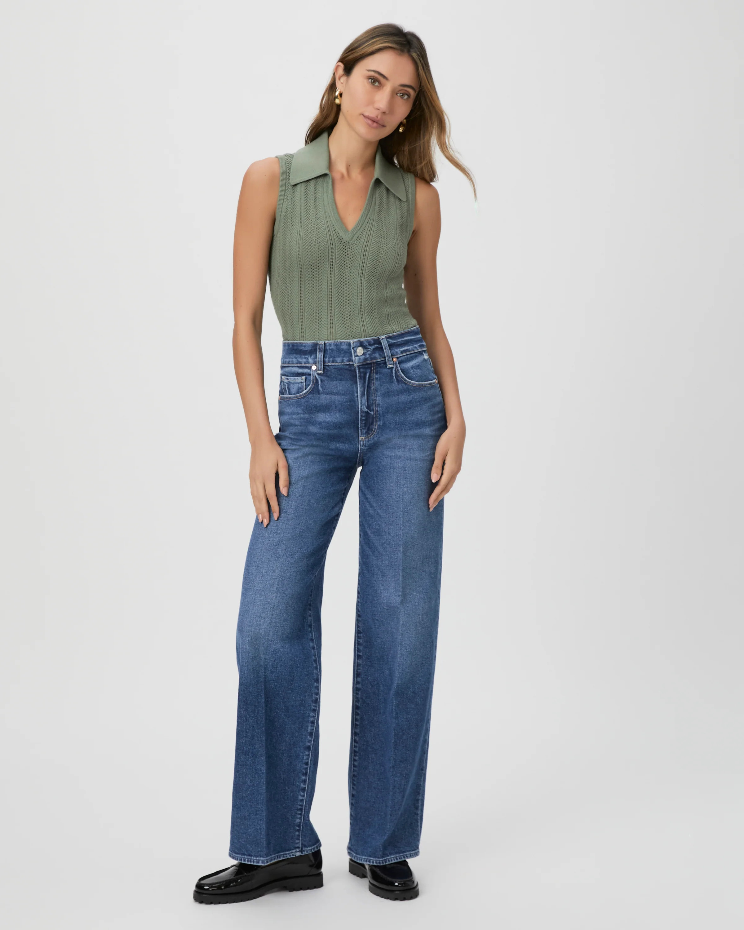 Sasha 32" Wide Leg Jean | Paige