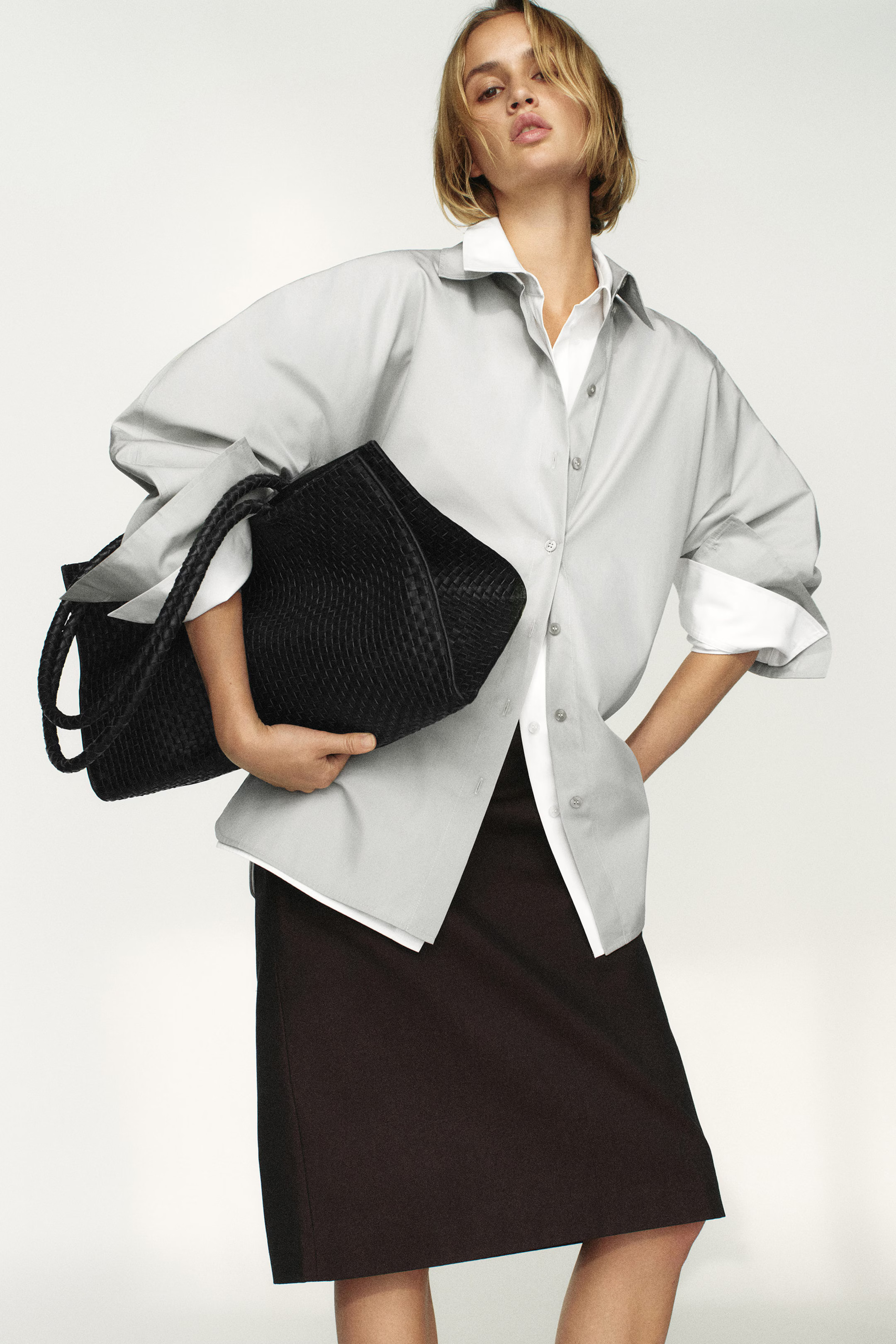 ROUNDED PIMA COTTON SHIRT - WHITE | COS | COS (EU)