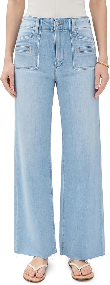 PAIGE Women's Anessa Wide Leg Jeans | Amazon (US)