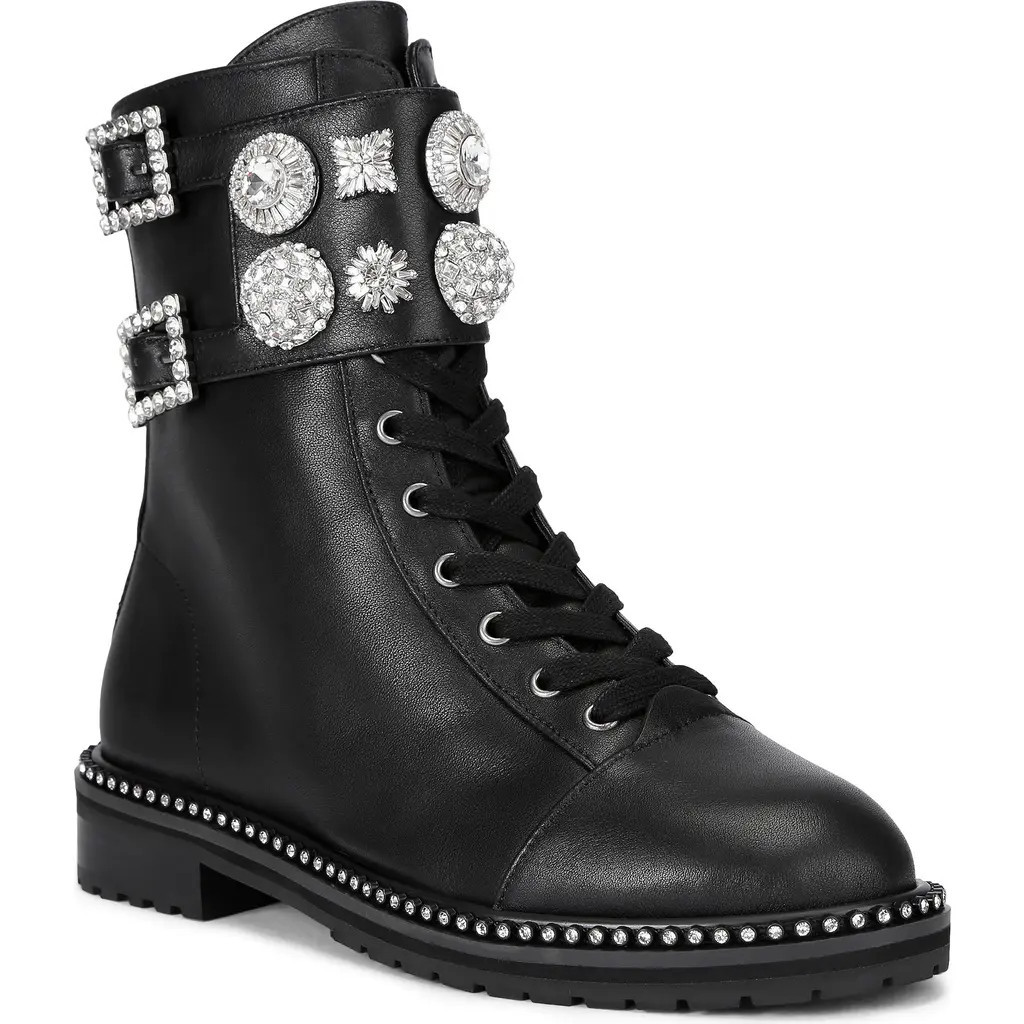 Kurt Geiger London Stoop Combat Boot in Black at Nordstrom, Size 9.5Us | Nordstrom