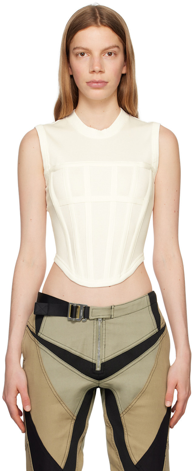Dion Lee - White Corset Tank Top | SSENSE