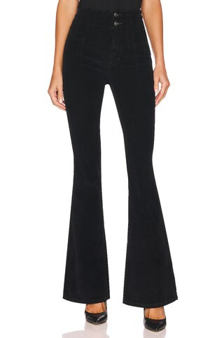 Free People Jayde Cord Flare in Black from Revolve.com | Revolve Clothing (Global)